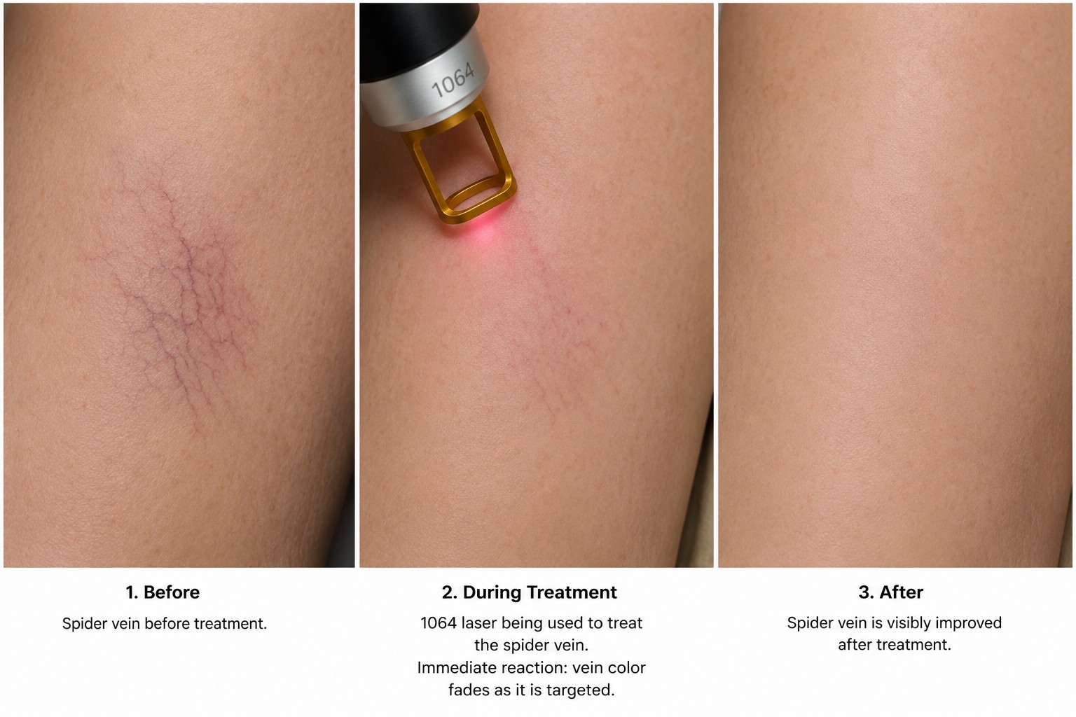 Spider vein and pico laser